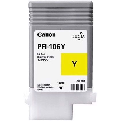 Canon Yellow PFI-106Y - Cartucho de tinta de 130 ml