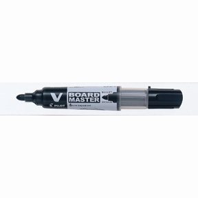 Piloto WB Marker V-Board BG, ponta redonda de 2,3 mm, preto.