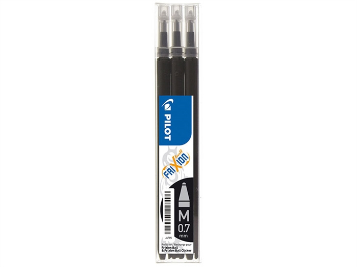 Pilot Frixion Clicker 0,7 refil preto (3)