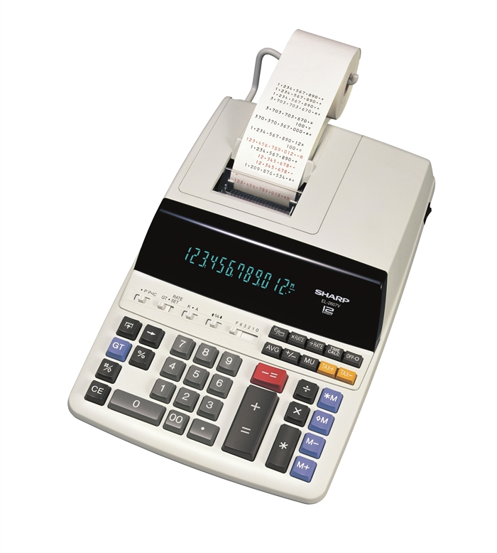 Sharp Calculadora de Tiras SH-EL2607PGGYSE