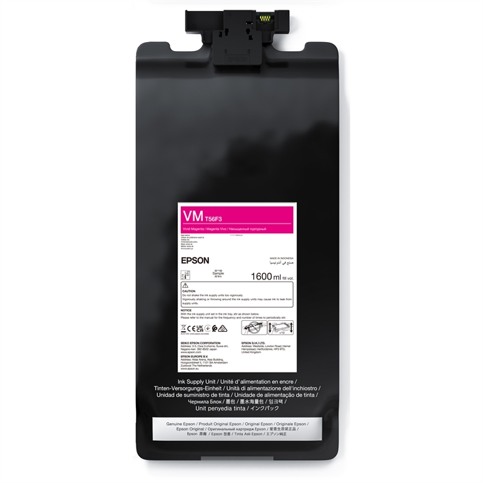 Epson Vivid Magenta T56F3 - Saco de tinta de 1600 ml