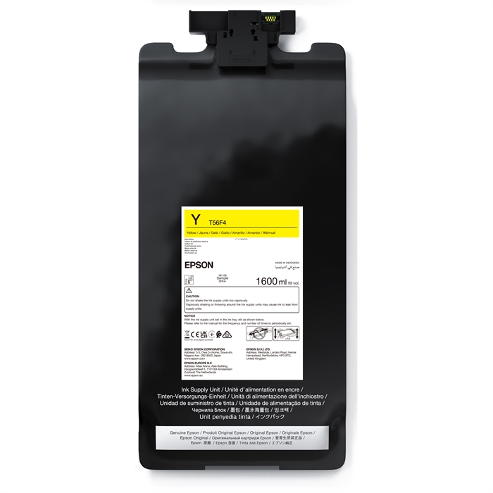 Epson Yellow T56F4 - Saco de tinta de 1600 ml