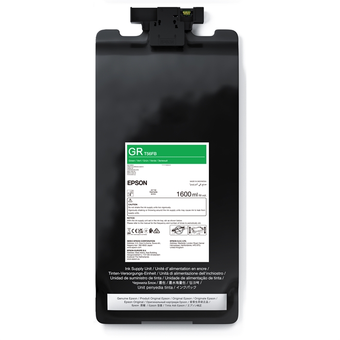 Epson Green T56FB - Saco de tinta de 1600 ml