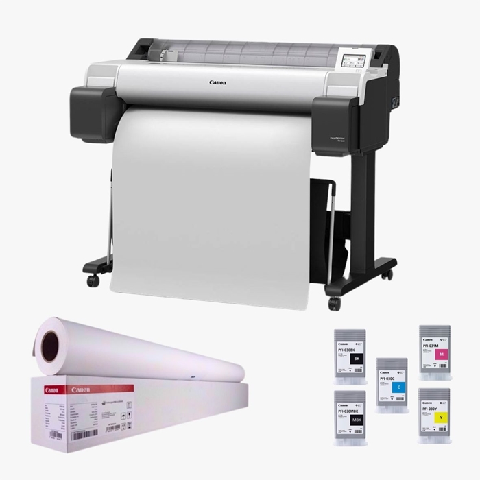 Canon POS TM 340 36" incl. suporte - Tinta extra e 2 rolos de papel