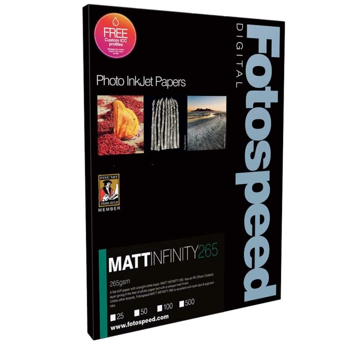 Fotospeed Matt Infinity 265 g/m² - A3+, 25 folhas 