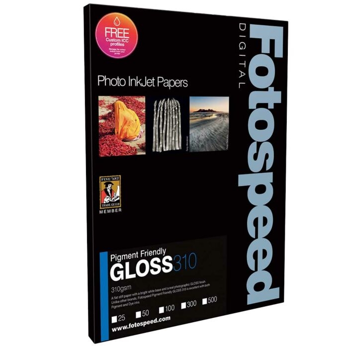 Fotospeed PF Gloss 310 g/m² - A3, 50 folhas 