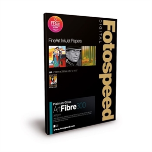 Fotospeed Platinum Gloss ART FIBRE 300 g/m² - 5x5", 25 folhas 