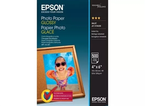 Papel Fotográfico Glossy Epson 200 g/m² - 10x15cm - 500 folhas