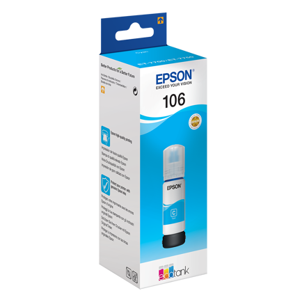 Epson T106 EcoTank Frasco de tinta ciano