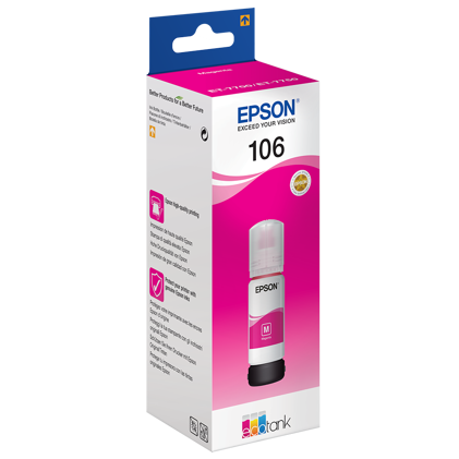 Epson T106 EcoTank Frasco de Tinta Magenta