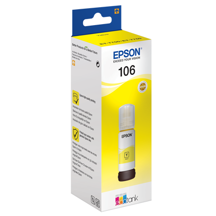 Epson T106 EcoTank Garrafa de Tinta Amarela