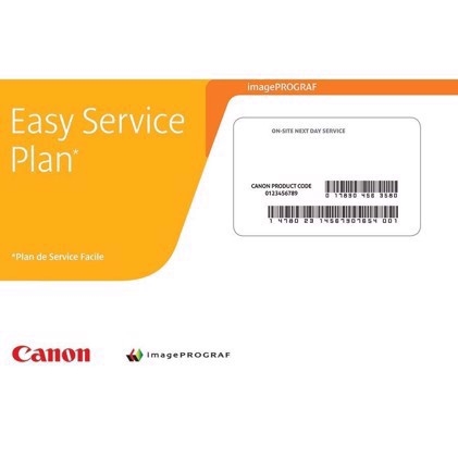 Canon Easy Service Plan de 5 anos para serviço no local no dia seguinte ao IMAGEPROGRAF 44" PIGMENT 12 COLOUR.