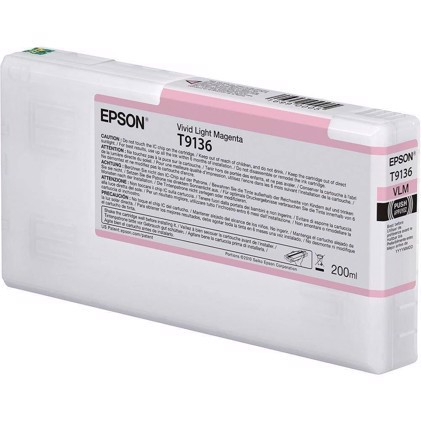 Epson Vivid Light Magenta T9136 - Cartucho de tinta de 200 ml