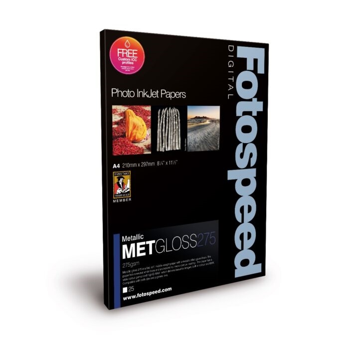 Fotospeed Metallic Gloss 275 gsm - A2, 25 folhas 