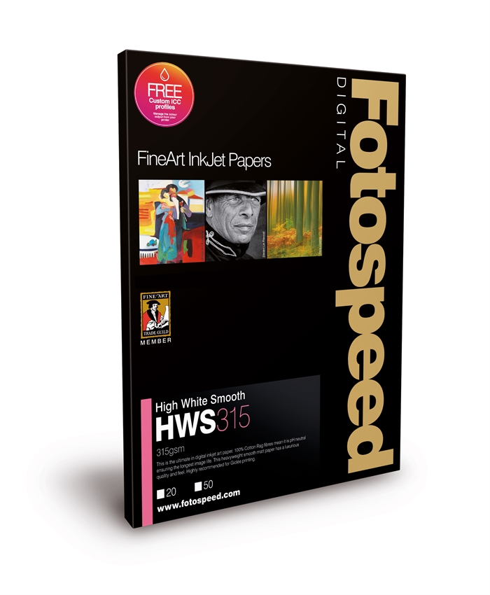 Fotospeed High White Smooth 315 g/m² - A4, 25 folhas 