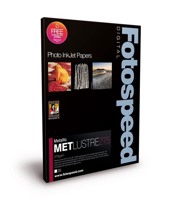 Fotospeed Metallic Lustre 275 g/m² - A3, 25 folhas 