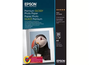 Epson Premium Glossy Photo Paper 255 g/m² - A4 - 20 folhas