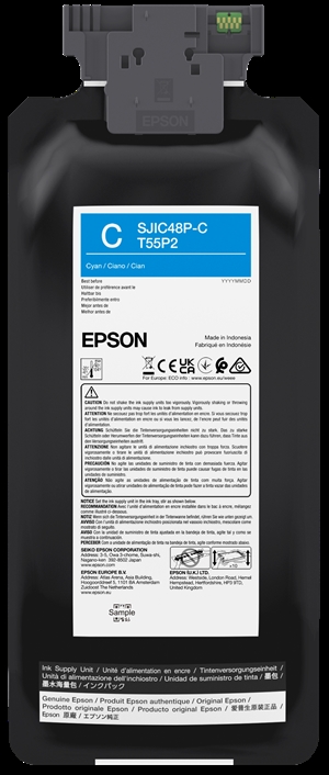 Epson cartucho de tinta ciano para Epson ColorWorks C8000