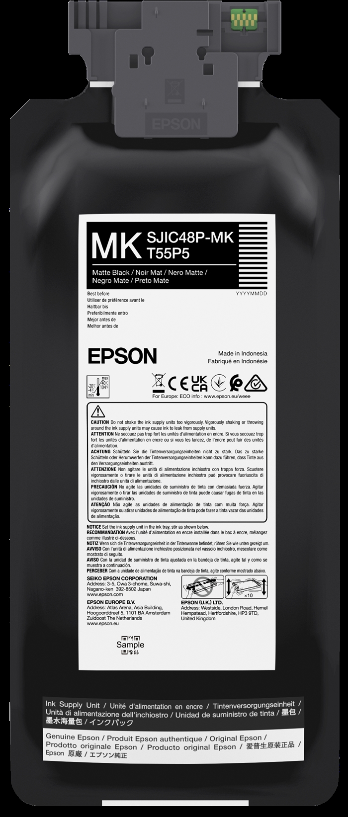 Epson Tinta Preta Fosca para Epson ColorWorks C8000