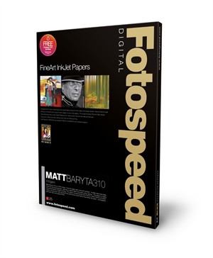 Fotospeed Matt Baryta 310 g/m² - A3+, 25 folhas 